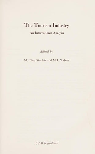 The Tourism industry