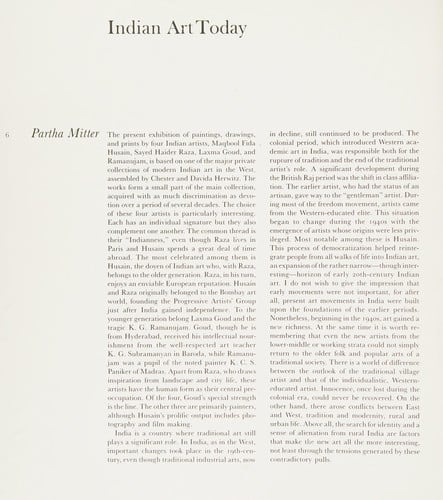 Indian Art Today: Four Artists from the Chester and Davida Herwitz Family Collection