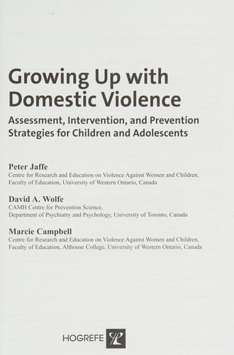 Growing up with domestic violence