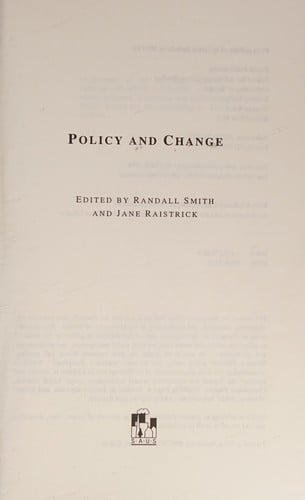 Policy and change