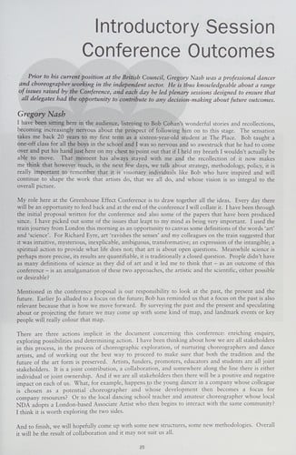 The Art and science of nurturing dancemakers