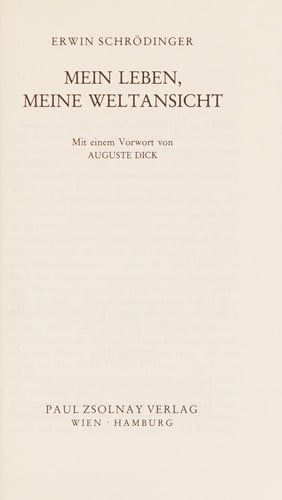 Mein Leben, meine Weltansicht