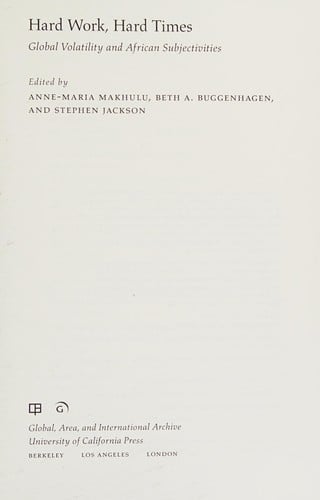 Hard work, hard times