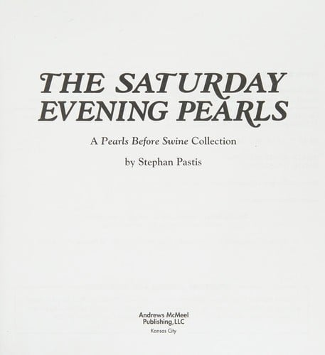 The Saturday evening pearls