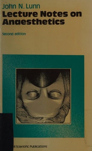 Lecture notes on anaesthetics