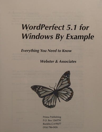 WordPerfect 5.1 for Windows by example