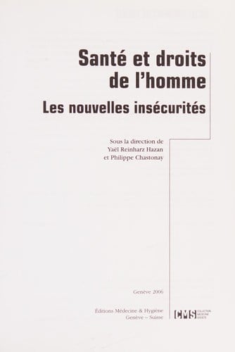 Santé et droits de l'homme