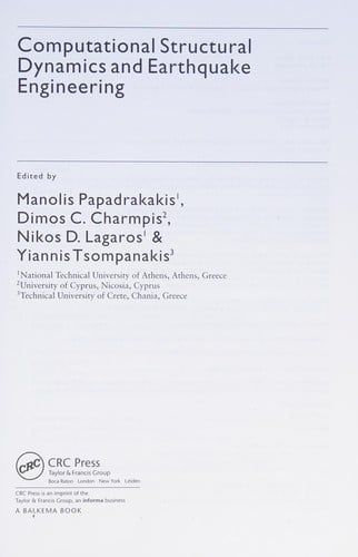 Computational structural dynamics and earthquake engineering