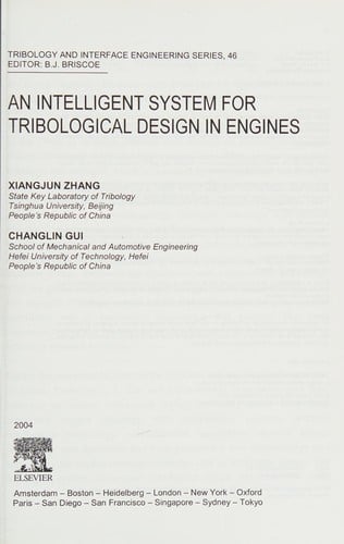 An intelligent system for tribological design in engines