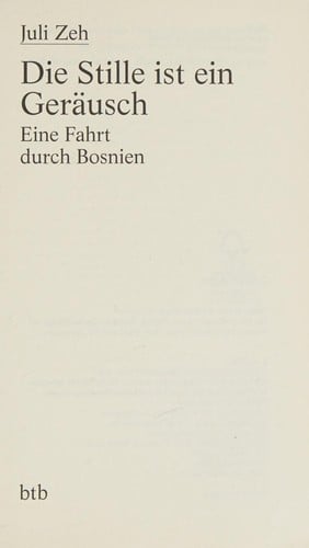 Die Stille ist ein Geräusch