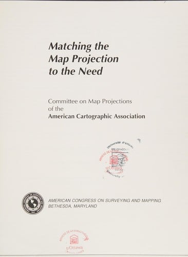 Matching the map projection to the need