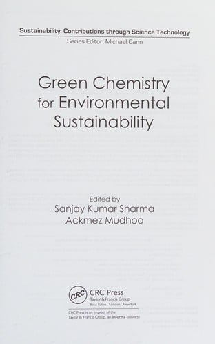 Green chemistry for environmental sustainability
