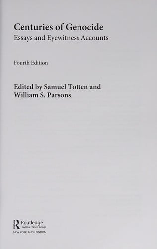 Centuries of genocide