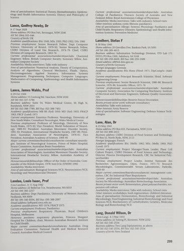 Australian men and women of science, engineering and technology