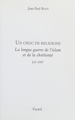 Un choc de religions
