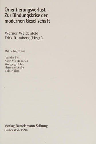 Orientierungsverlust