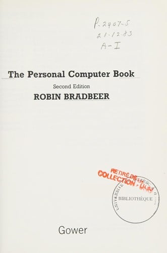 The personal computer book