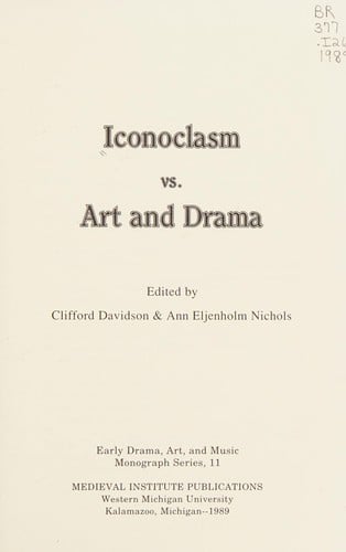 Iconoclasm vs. art and drama