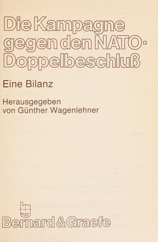 Die Kampagne gegen den NATO-Doppelbeschluss