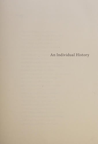 An individual history