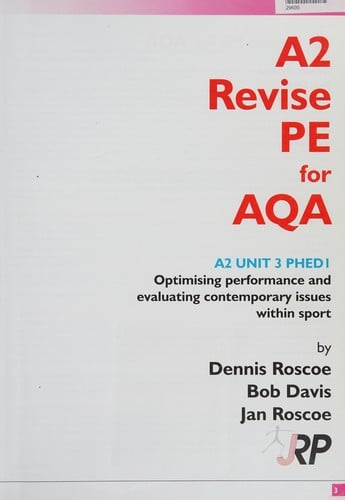 A2 Revise Sport and PE for AQA