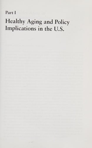Healthy aging in sociocultural context