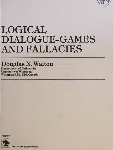 Logical dialogue-games and fallacies