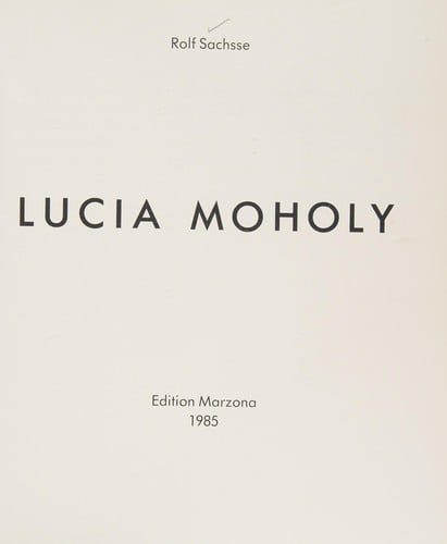 Lucia Moholy