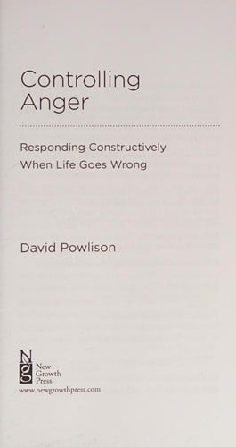 Controlling anger God's way