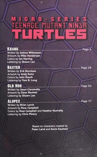 Teenage Mutant Ninja Turtles villains micro-series