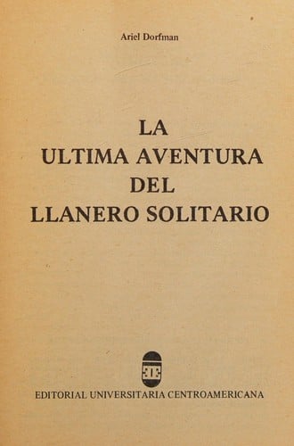 La ultima aventura del llanero solitario