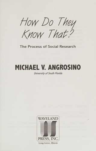 How do they know that?