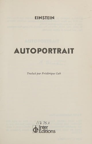 Autoportrait