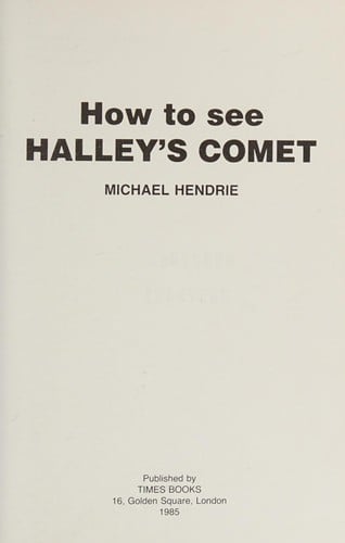 How to see Halley's Comet