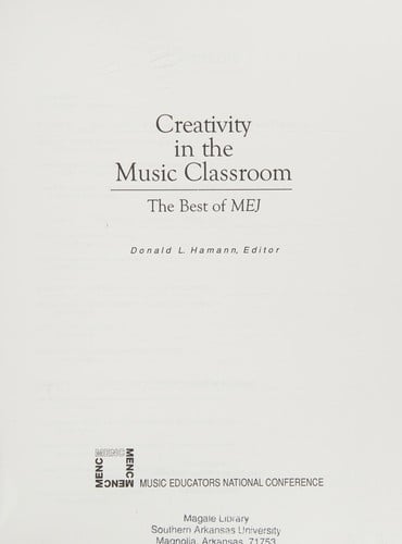 Creativity in the music classroom