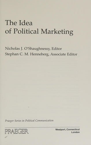 The idea of political marketing