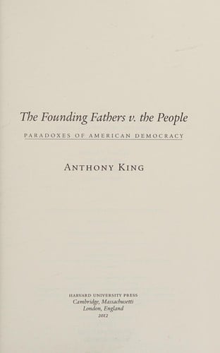 The founding fathers v. the people