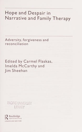Hope and despair in narrative and family therapy