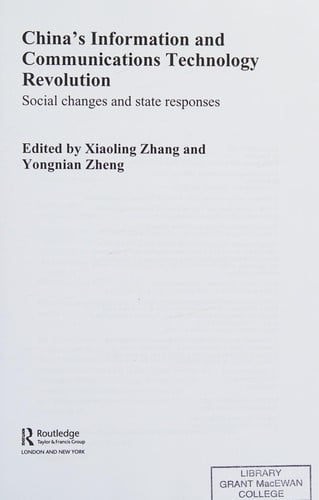 China's information and communications technology revolution