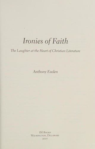 Ironies of faith