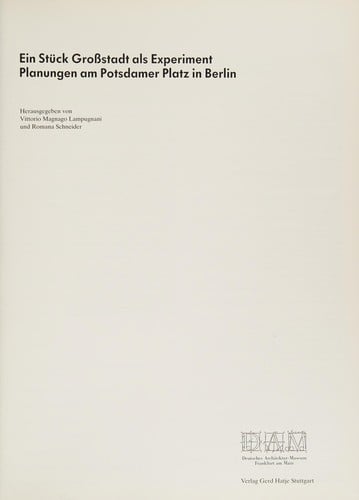 Ein Stück Grossstadt als Experiment