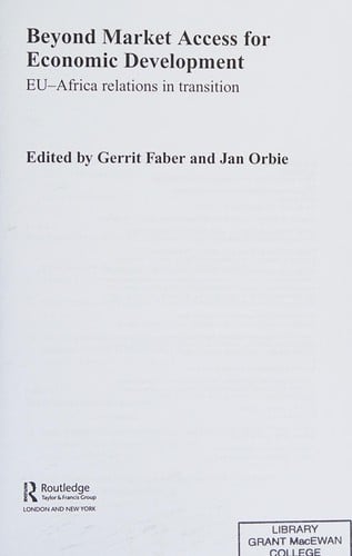 Beyond market access for economic development