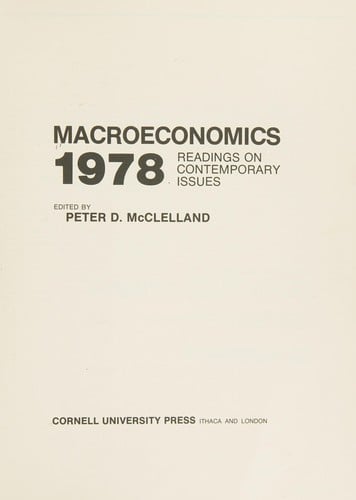 Macroeconomics 1978