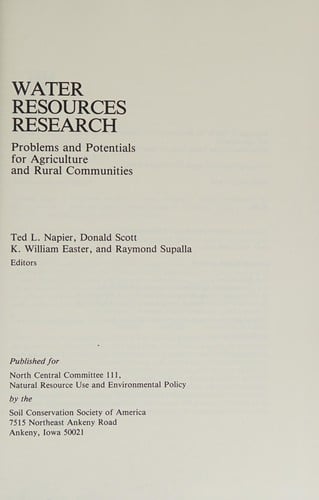 Water resources research