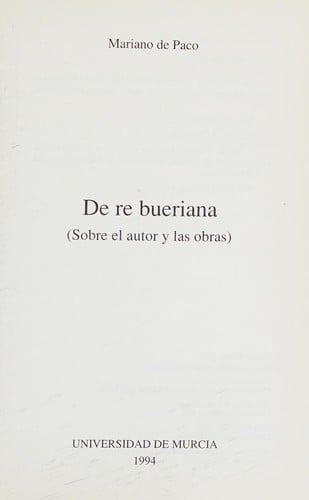 De re bueriana