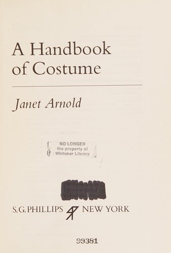 A handbook of costumes