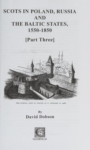 Scots in Poland, Russia and the Baltic States