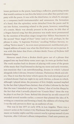 From a broken bottle traces of perfume still emanate