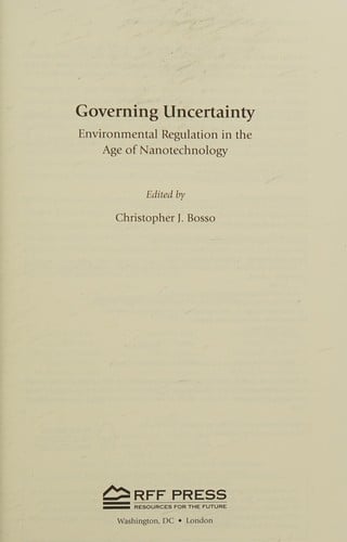 Governing uncertainty