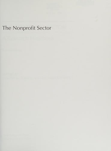 The nonprofit sector